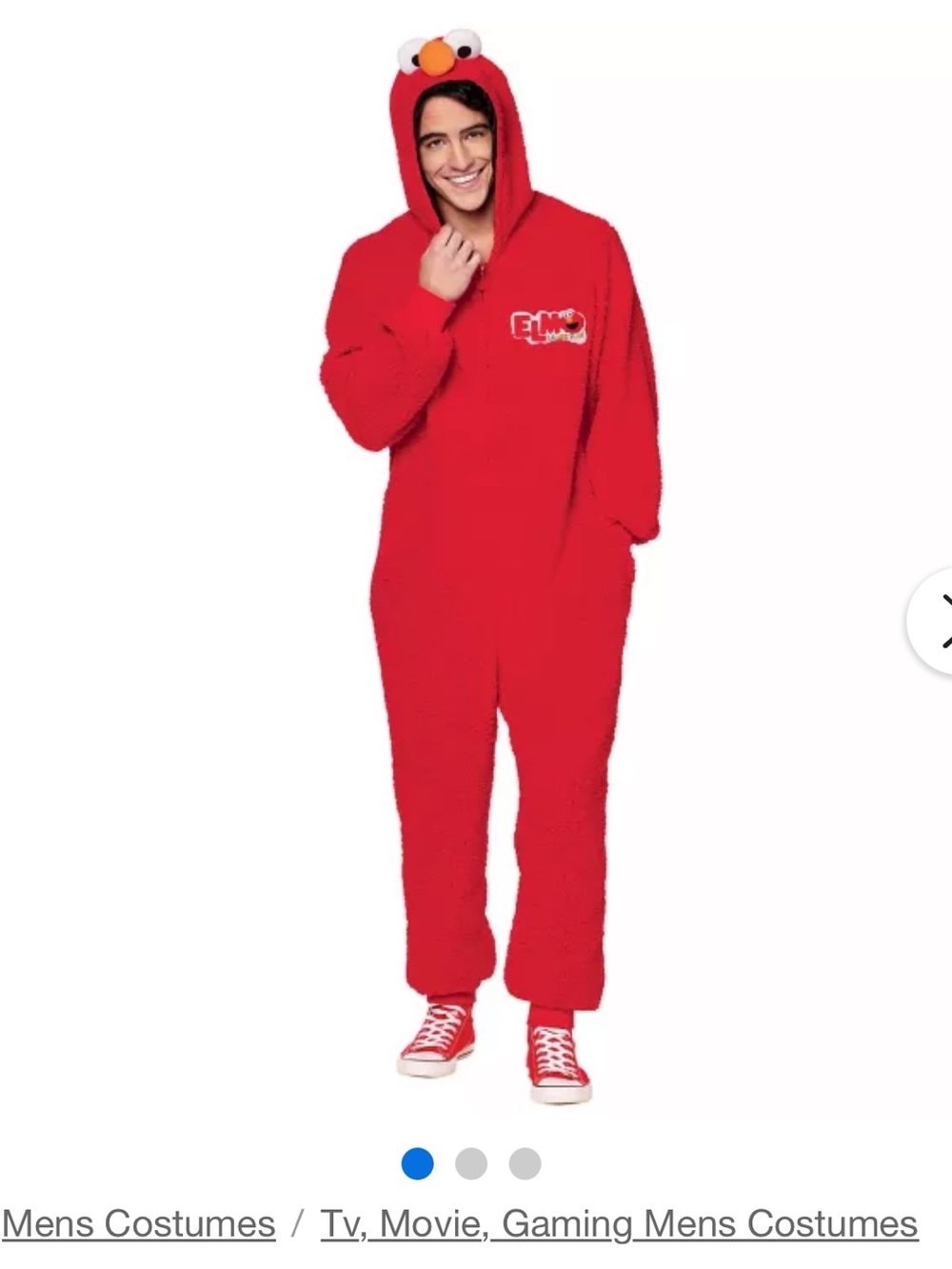Adult Elmo Jumpsuit Costume - Sesame Street